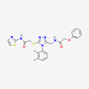 N-((4-(2,3-dimethylphenyl)-5-((2-oxo-2-(thiazol-2-ylamino)ethyl)thio)-4H-1,2,4-triazol-3-yl)methyl)-2-phenoxyacetamide - 394232-54-3