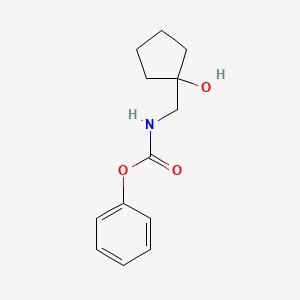 phenyl N-[(1-hydroxycyclopentyl)methyl]carbamate - 1216790-90-7