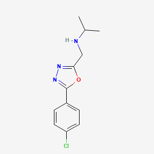 {[5-(4-chlorophenyl)-1,3,4-oxadiazol-2-yl]methyl}(propan-2-yl)amine - 790263-59-1