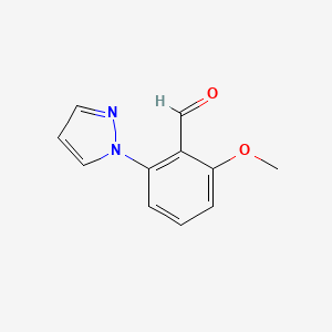 2-methoxy-6-(1H-pyrazol-1-yl)benzaldehyde - 2375268-96-3