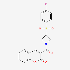 3-[3-(4-fluorobenzenesulfonyl)azetidine-1-carbonyl]-2H-chromen-2-one - 1798034-16-8