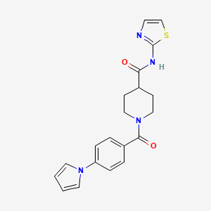 1-(4-(1H-pyrrol-1-yl)benzoyl)-N-(thiazol-2-yl)piperidine-4-carboxamide - 1226436-11-8