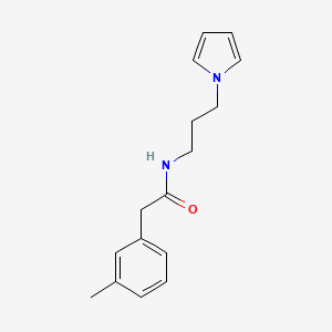 N-(3-(1H-pyrrol-1-yl)propyl)-2-(m-tolyl)acetamide - 1226432-49-0