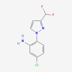 5-Chloro-2-[3-(difluoromethyl)-1h-pyrazol-1-yl]aniline - 2054953-04-5