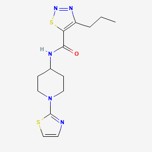 4-propyl-N-(1-(thiazol-2-yl)piperidin-4-yl)-1,2,3-thiadiazole-5-carboxamide - 1448064-16-1