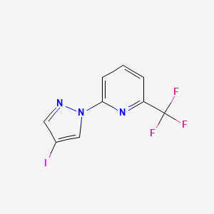 2-(4-iodo-1H-pyrazol-1-yl)-6-(trifluoromethyl)pyridine - 1466058-19-4