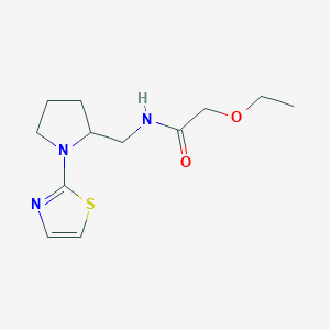 2-ethoxy-N-((1-(thiazol-2-yl)pyrrolidin-2-yl)methyl)acetamide - 1705927-77-0