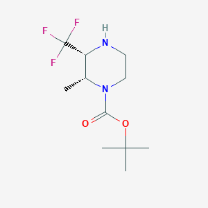 Tert-butyl (2R,3R)-2-methyl-3-(trifluoromethyl)piperazine-1-carboxylate - 2375248-12-5