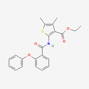 Ethyl 4,5-dimethyl-2-(2-phenoxybenzamido)thiophene-3-carboxylate - 392290-24-3