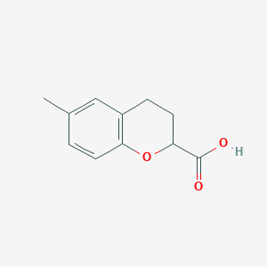 6-Methyl-3,4-dihydro-2H-1-benzopyran-2-carboxylic acid - 72914-12-6