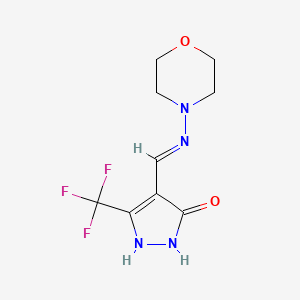 4-[(morpholinoamino)methylene]-5-(trifluoromethyl)-2,4-dihydro-3H-pyrazol-3-one - 240115-95-1