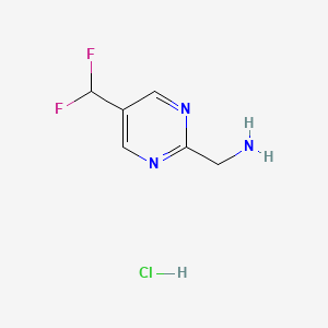 [5-(Difluoromethyl)pyrimidin-2-yl]methanamine hydrochloride - 1955547-76-8