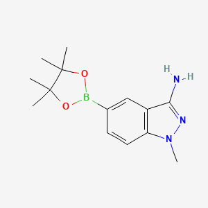 1-Methyl-5-(4,4,5,5-tetramethyl-1,3,2-dioxaborolan-2-yl)-1h-indazol-3-amine - 1220220-18-7