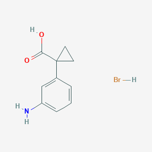 1-(3-AMINOPHENYL)CYCLOPROPANE-1-CARBOXYLIC ACID HYDROBROMIDE - 2248371-14-2