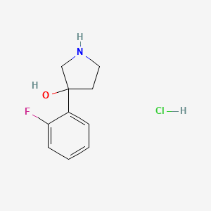 3-(2-Fluorophenyl)pyrrolidin-3-ol hydrochloride - 2225136-99-0