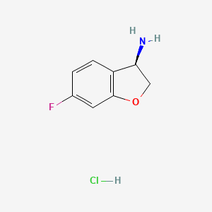 (R)-6-Fluoro-2,3-dihydrobenzofuran-3-amine hydrochloride - 2102408-57-9