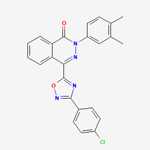 4-[3-(4-chlorophenyl)-1,2,4-oxadiazol-5-yl]-2-(3,4-dimethylphenyl)-1,2-dihydrophthalazin-1-one - 478045-68-0