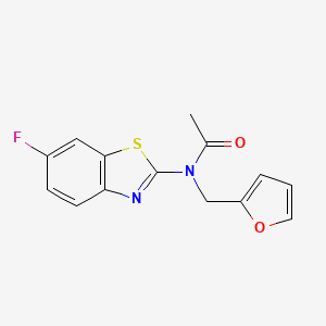 N-(6-fluorobenzo[d]thiazol-2-yl)-N-(furan-2-ylmethyl)acetamide - 922369-45-7