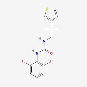 1-(2,6-Difluorophenyl)-3-(2-methyl-2-(thiophen-3-yl)propyl)urea - 2309605-10-3