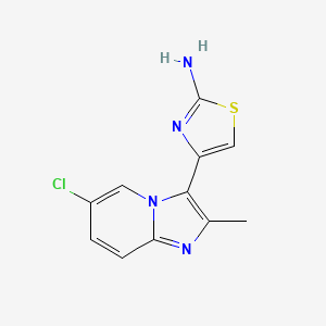 4-(6-Chloro-2-methylimidazo[1,2-a]pyridin-3-yl)thiazol-2-amine - 886507-31-9