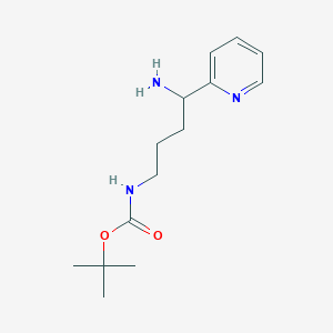 (4-Amino-4-pyridin-2-yl-butyl)-carbamic acid tert-butyl ester - 946385-12-2