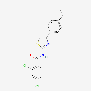 2,4-dichloro-N-[4-(4-ethylphenyl)-1,3-thiazol-2-yl]benzamide - 325979-51-9