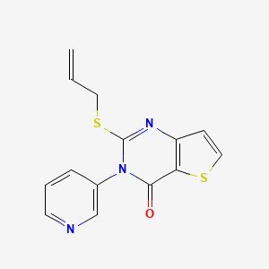 2-(allylsulfanyl)-3-(3-pyridinyl)thieno[3,2-d]pyrimidin-4(3H)-one - 338779-50-3