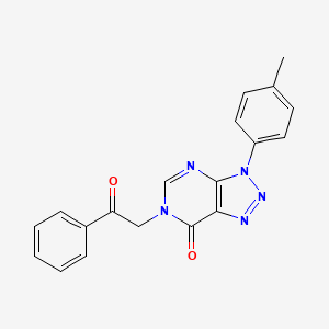 3-(4-methylphenyl)-6-(2-oxo-2-phenylethyl)-3H,6H,7H-[1,2,3]triazolo[4,5-d]pyrimidin-7-one - 863019-49-2