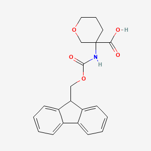 3-(9H-Fluoren-9-ylmethoxycarbonylamino)oxane-3-carboxylic acid - 1691987-20-8