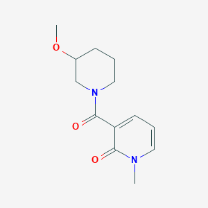 3-(3-Methoxypiperidine-1-carbonyl)-1-methyl-1,2-dihydropyridin-2-one - 2097927-56-3