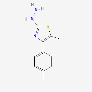 2-Hydrazinyl-5-methyl-4-(p-tolyl)thiazole - 886494-57-1