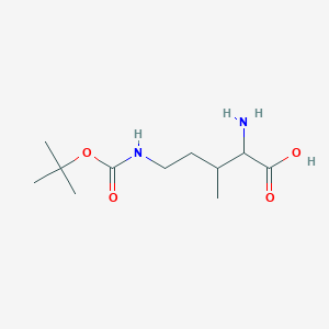 2-Amino-3-methyl-5-[(2-methylpropan-2-yl)oxycarbonylamino]pentanoic acid - 2292569-93-6