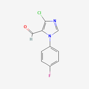 5-Chloro-3-(4-fluorophenyl)imidazole-4-carbaldehyde - 1333990-90-1
