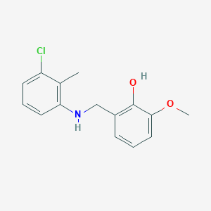 2-{[(3-Chloro-2-methylphenyl)amino]methyl}-6-methoxyphenol - 196875-53-3