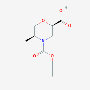 (2R,5S)-4-(tert-butoxycarbonyl)-5-methylmorpholine-2-carboxylic acid - 1439319-94-4