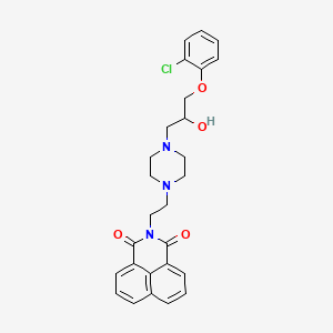 2-[2-[4-[3-(2-Chlorophenoxy)-2-hydroxypropyl]piperazin-1-yl]ethyl]benzo[de]isoquinoline-1,3-dione - 708999-41-1