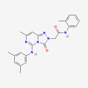 2-{5-[(3,5-dimethylphenyl)amino]-7-methyl-3-oxo-2H,3H-[1,2,4]triazolo[4,3-c]pyrimidin-2-yl}-N-(2-methylphenyl)acetamide - 1251594-19-0