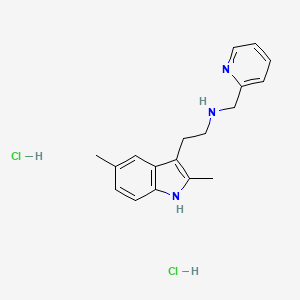 [2-(2,5-Dimethyl-1H-indol-3-yl)ethyl](pyridin-2-ylmethyl)amine dihydrochloride - 1052411-59-2