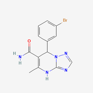 7-(3-Bromophenyl)-5-methyl-4,7-dihydro[1,2,4]triazolo[1,5-a]pyrimidine-6-carboxamide - 536999-25-4