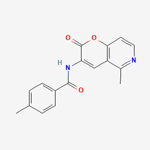 4-methyl-N-(5-methyl-2-oxo-2H-pyrano[3,2-c]pyridin-3-yl)benzenecarboxamide - 338392-08-8