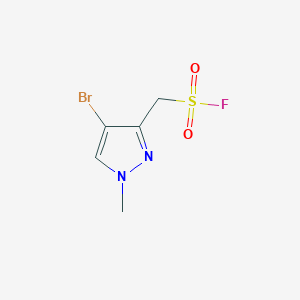 (4-bromo-1-methyl-1H-pyrazol-3-yl)methanesulfonyl fluoride - 2193059-36-6