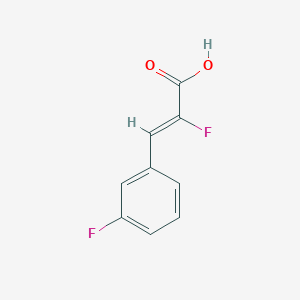 (2Z)-2-Fluoro-3-(3-fluorophenyl)prop-2-enoic acid - 110915-39-4