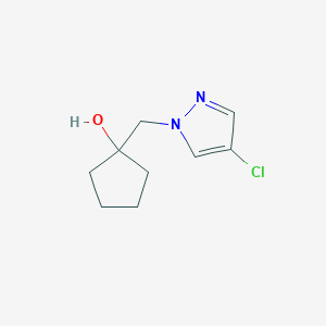1-[(4-chloro-1H-pyrazol-1-yl)methyl]cyclopentan-1-ol - 1482412-29-2