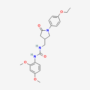 1-(2,4-Dimethoxyphenyl)-3-((1-(4-ethoxyphenyl)-5-oxopyrrolidin-3-yl)methyl)urea - 954696-32-3