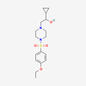 1-Cyclopropyl-2-(4-((4-ethoxyphenyl)sulfonyl)piperazin-1-yl)ethanol - 1396884-36-8