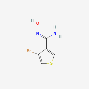 4-bromo-N'-hydroxythiophene-3-carboximidamide - 1862265-45-9
