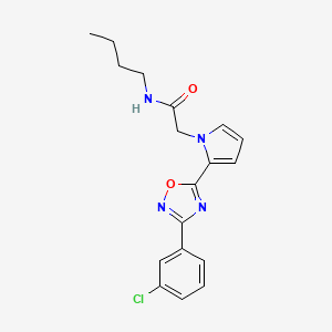 N-butyl-2-{2-[3-(3-chlorophenyl)-1,2,4-oxadiazol-5-yl]-1H-pyrrol-1-yl}acetamide - 1260905-93-8