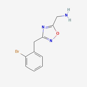 [3-(2-Bromobenzyl)-1,2,4-oxadiazol-5-yl]methanamine - 1341130-08-2