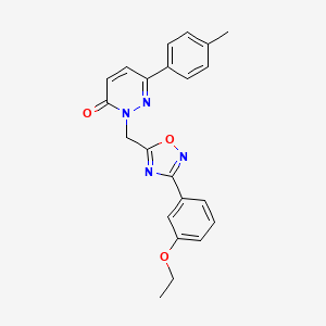 2-{[3-(3-ethoxyphenyl)-1,2,4-oxadiazol-5-yl]methyl}-6-(4-methylphenyl)-2,3-dihydropyridazin-3-one - 1207026-84-3