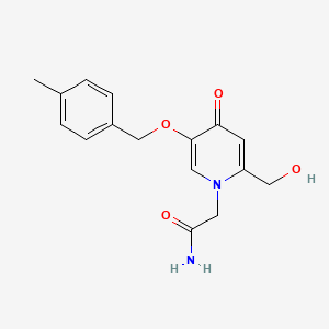 2-(2-(hydroxymethyl)-5-((4-methylbenzyl)oxy)-4-oxopyridin-1(4H)-yl)acetamide - 941916-45-6